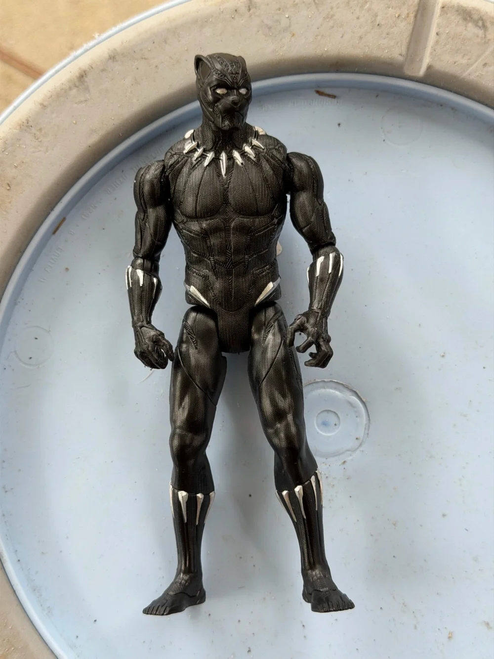 Hasbro Black Panther Action Figure with Silver Accents